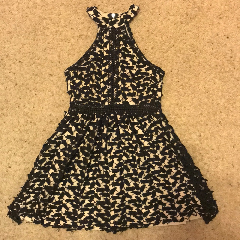 Black and nude dress